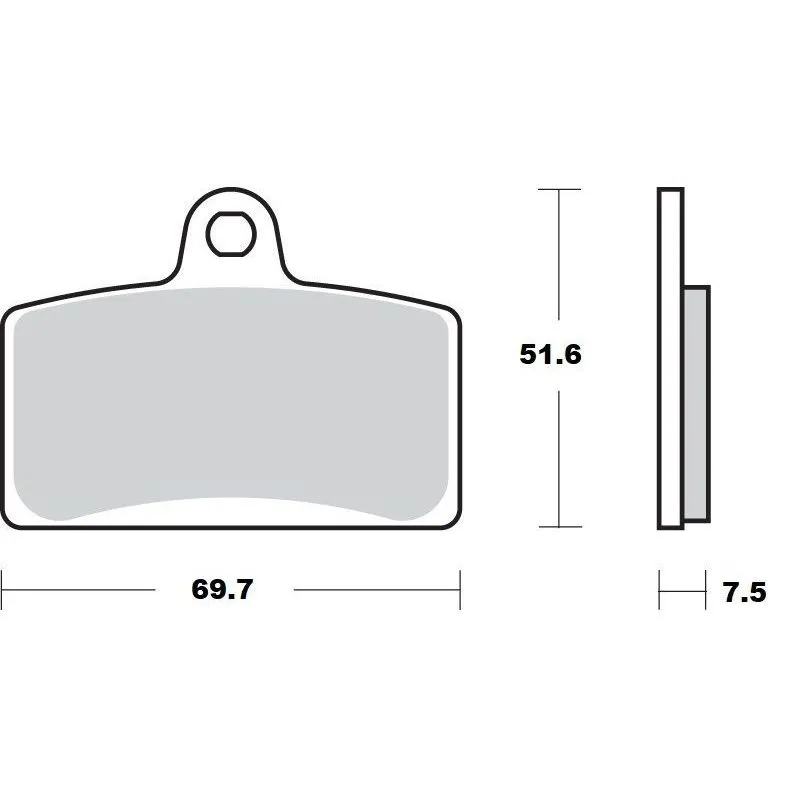 BRAKE PAD CERAMIC - piecemotoquad