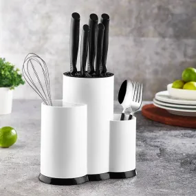L'Organisateur Culinaire Ultime Porte Couteau Multifonctionnel avec Rouleau de Séchage 