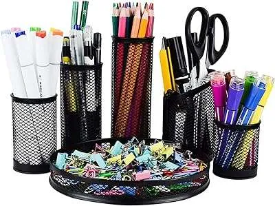 Organisateur de bureau en maille fournitures de bureau porte