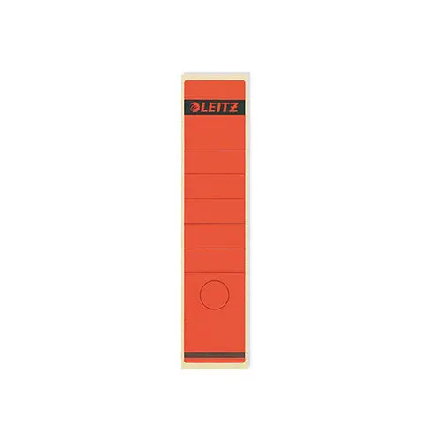 Sachet de 10 Étiquettes pour classeur à levier LEITZ 1640 (large/long) rouge