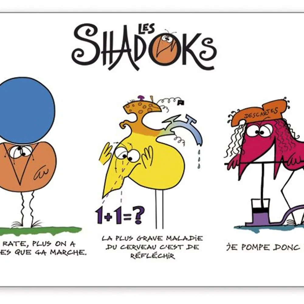 Set de table shadoks 3 devises 30 x 45