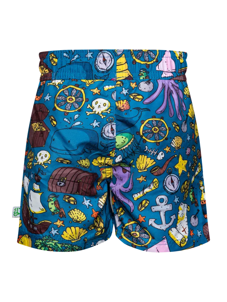 Short de bain rigolo pour garçons Vie de pirate