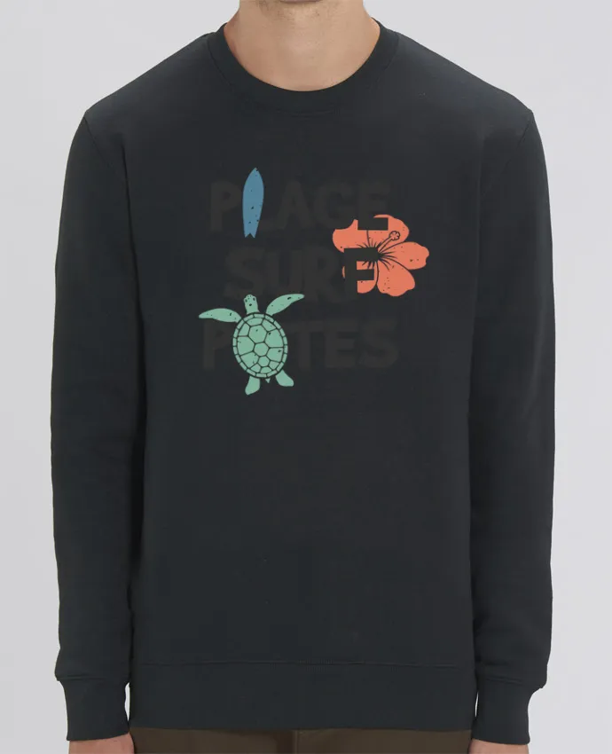 Sweat-shirt Plage Surf Potes Par tunetoo
