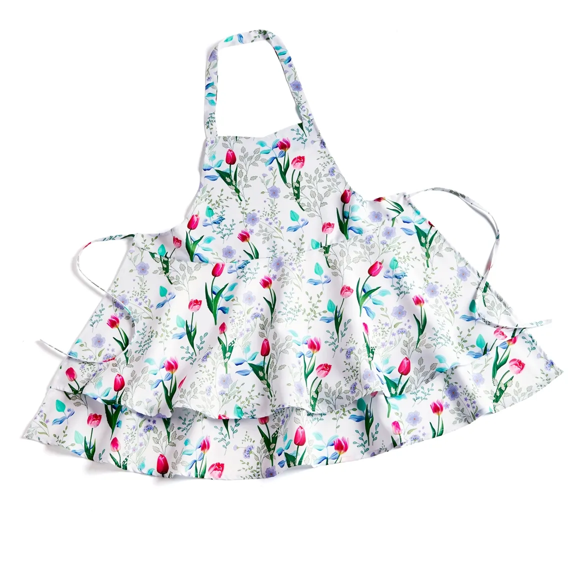 Tablier fleurs printanières