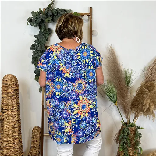 Tunique Royal Style Hippie - Bleu Clair